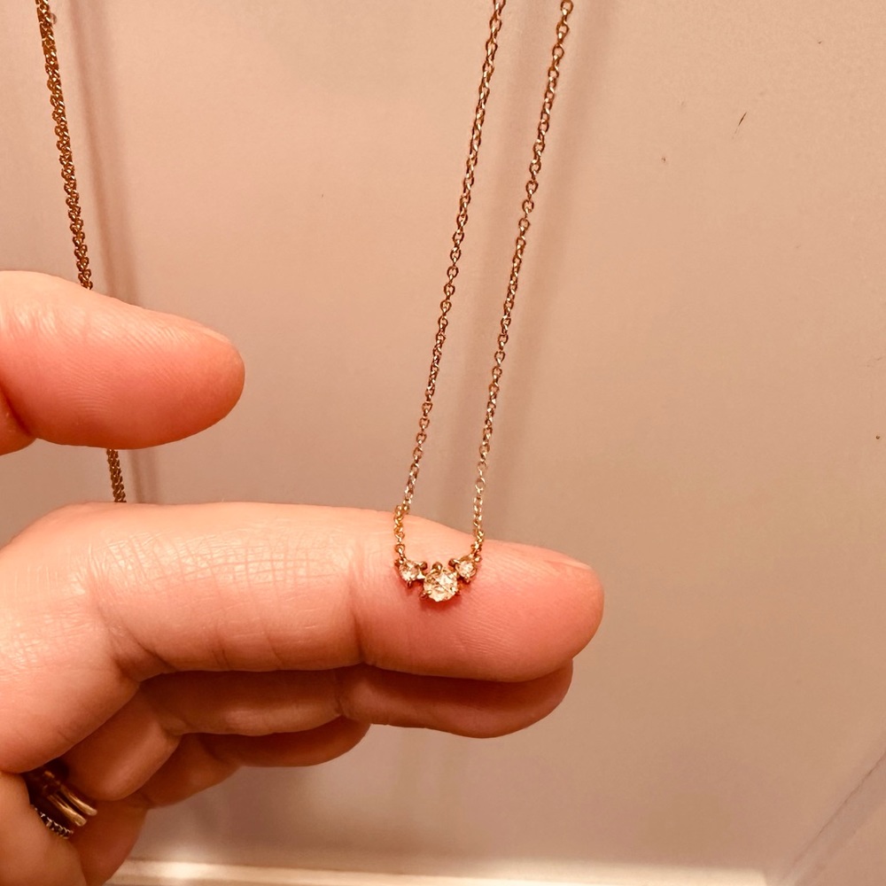 Catbird Sleeping Beauty 14K Rose Gold Necklace - Picture 7 of 14